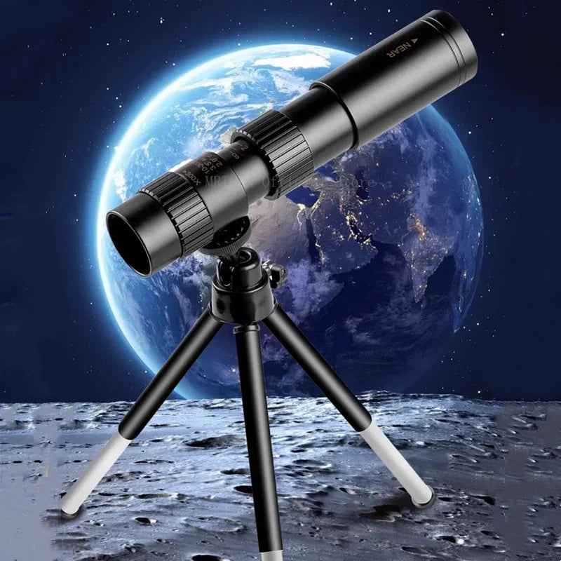 10-300X Phone adaptable Portable Metal Monocular HD 4K Optics
