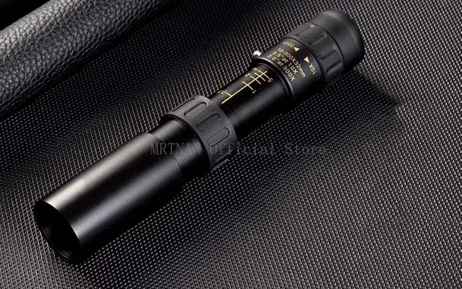 10-300X Phone adaptable Portable Metal Monocular HD 4K Optics