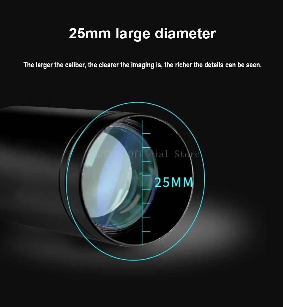 10-300X Phone adaptable Portable Metal Monocular HD 4K Optics