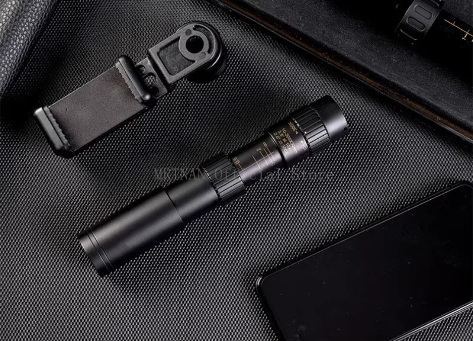 10-300X Phone adaptable Portable Metal Monocular HD 4K Optics