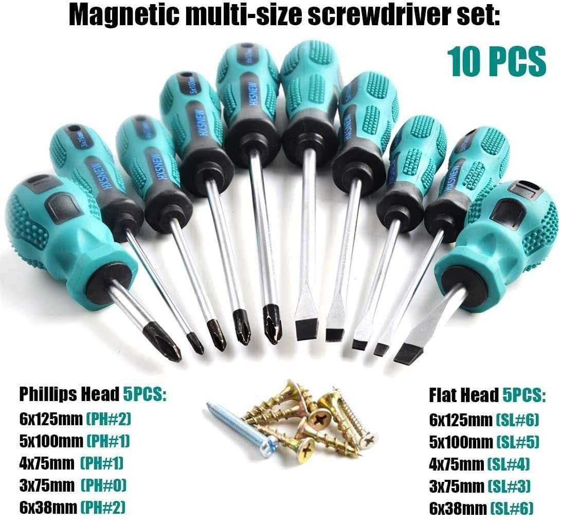10pcs Screwdriver Set Magnetic Head tools BushLine