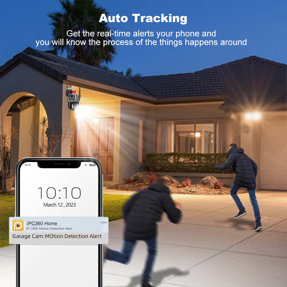 12MP 5K WI-FI Camera Wireless AI Detect 2-way audio security systems BushLine