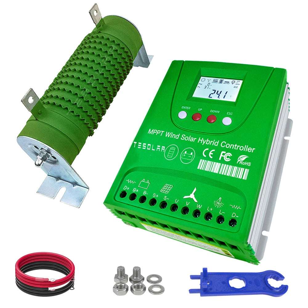 500, 600, 800watt, 1kw & 1.2kw Hybrid Wind Solar Controller Wind Power  BushLine