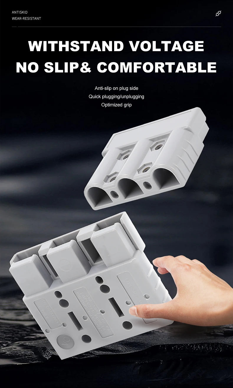 2pcs Anderson Plug 3Pin 50A 75A 175A Quick Connect Kit electrical supplys BushLine