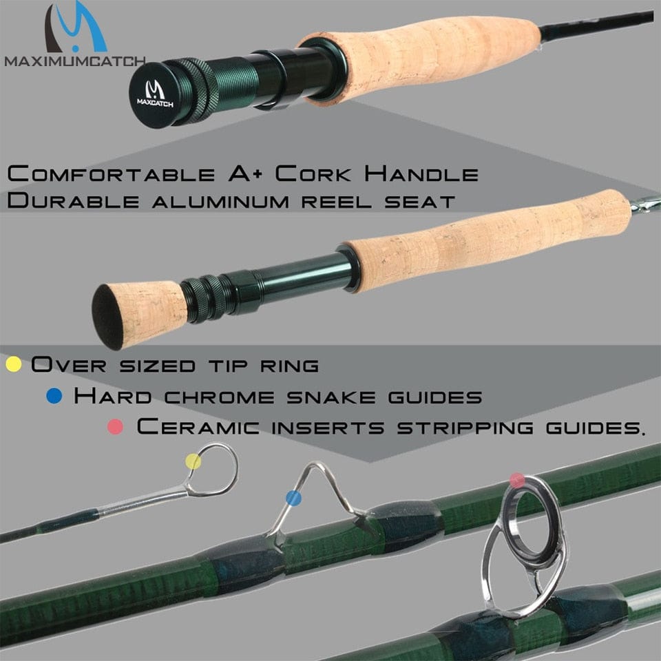 3-8WT Fly Fishing Rod And Reel Combo Set marine BushLine