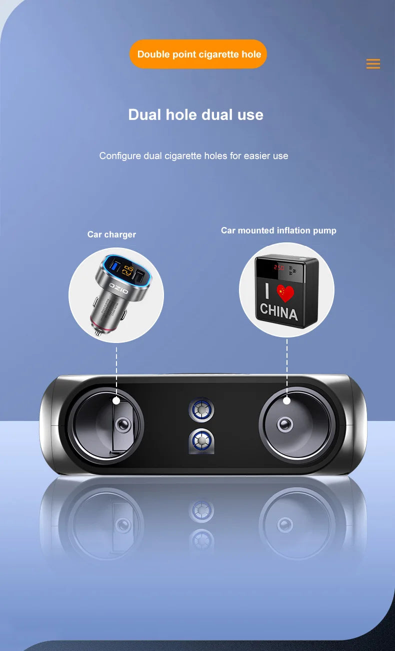 300W Car Power Inverter Adaptor Multifunctional 12/24V   BushLine