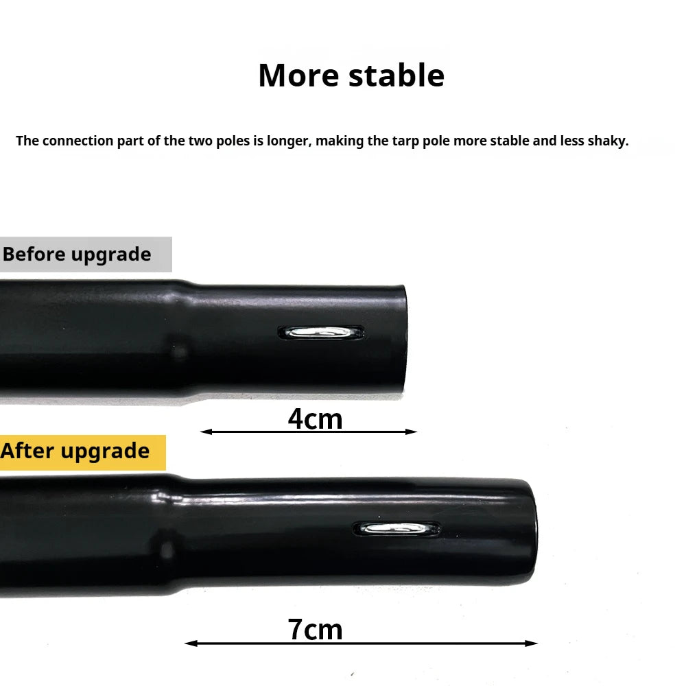 5.1 x 5.1m Tarp Waterproof Awning Shade Tent Shelter Sunshade Camping Equipment BushLine