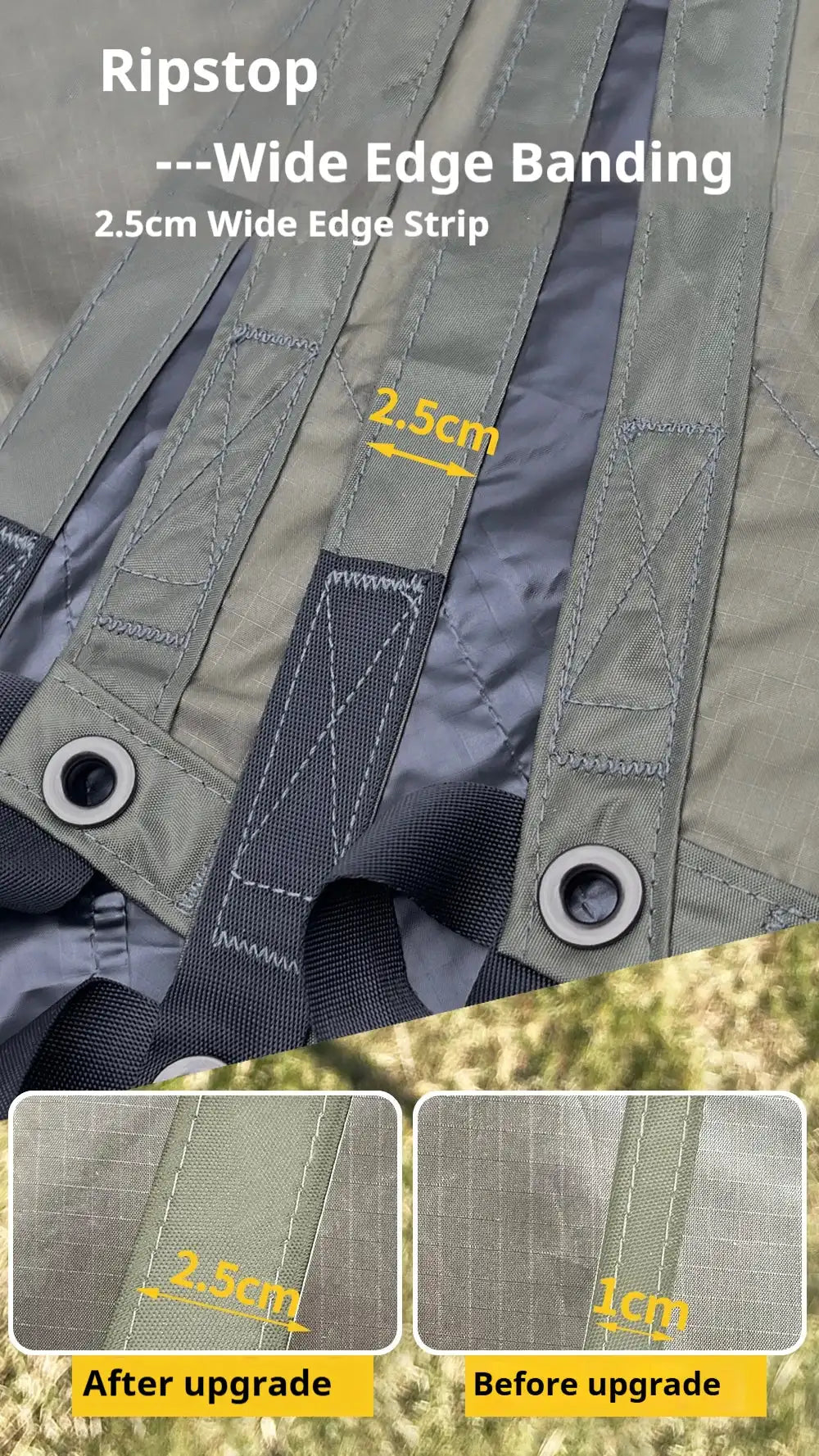 5.1 x 5.1m Tarp Waterproof Awning Shade Tent Shelter Sunshade Camping Equipment BushLine