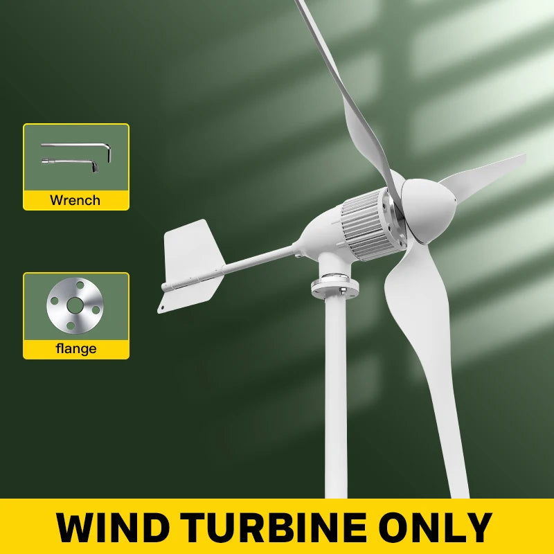 5000W & 2000W Horizontal M6 Wind Turbine Generator Wind Turbine BushLine