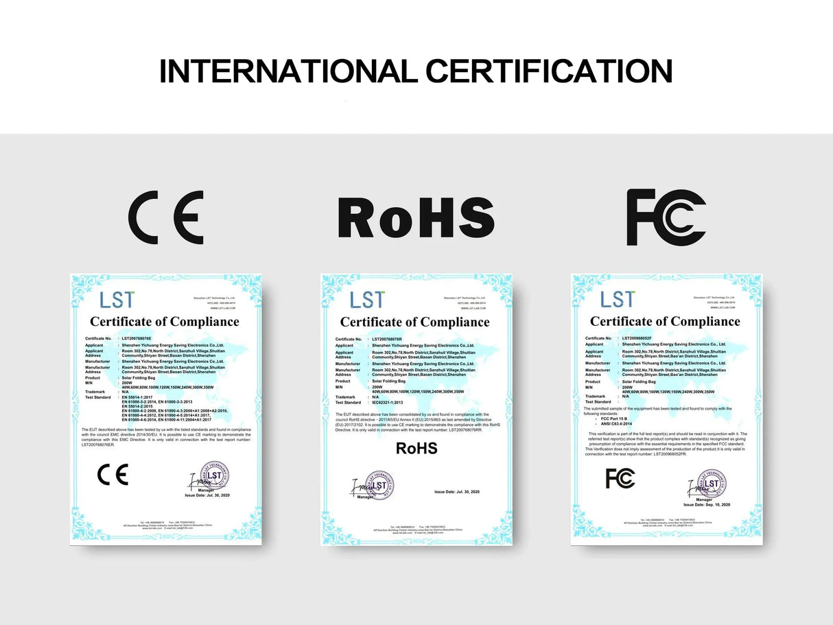 600W or 1000W Solar Panel Power Supply Portable Folding solar panels BushLine