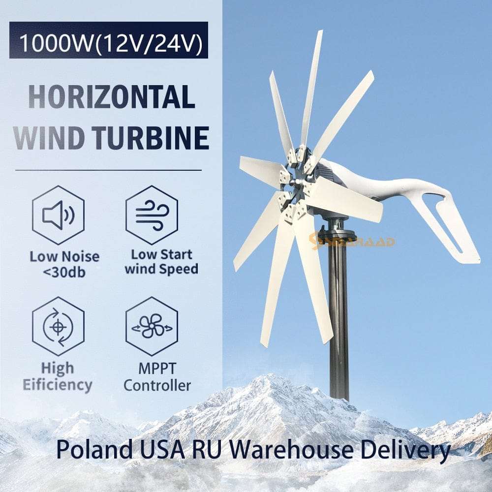 800W & 1000W Wind Turbine Generator Wind Power BushLine