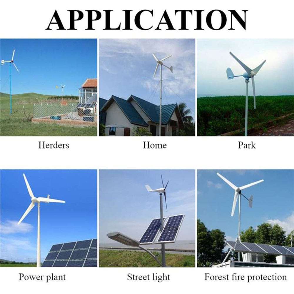 800W & 1000W Wind Turbine Generator Wind Power BushLine