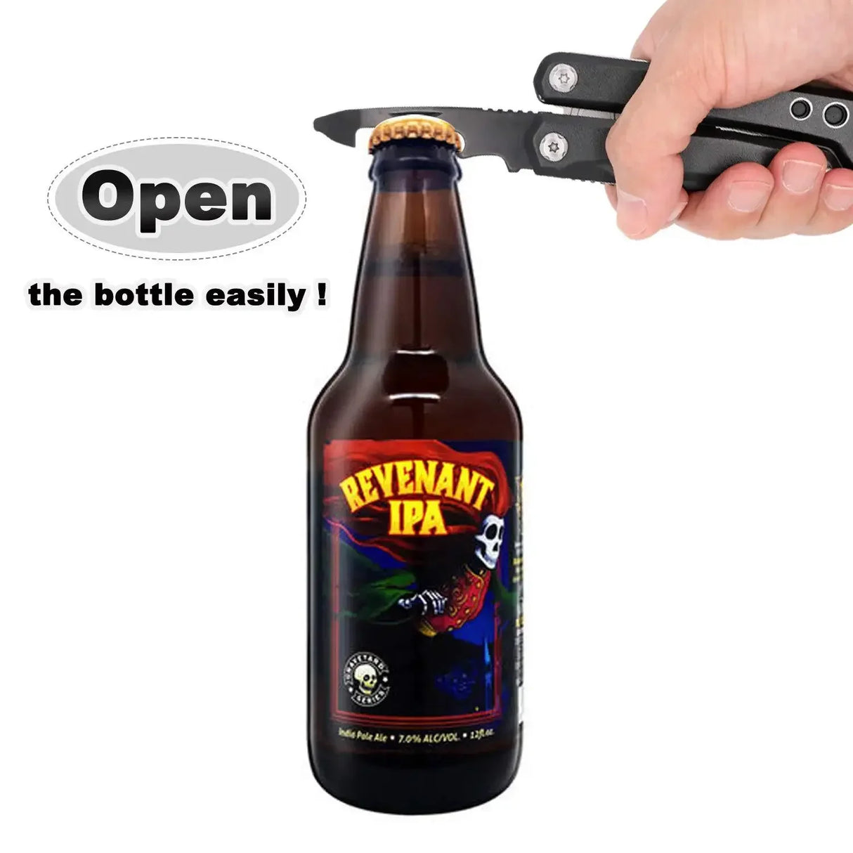 Adjustable Multi functional Wrench Folding Knife Pliers Screwdriver tools BushLine