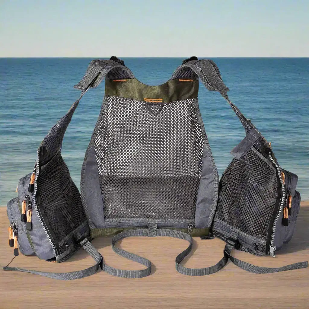 Bassdash Breathable Fishing Tackle Vest Jacket Marine & Fishing BushLine