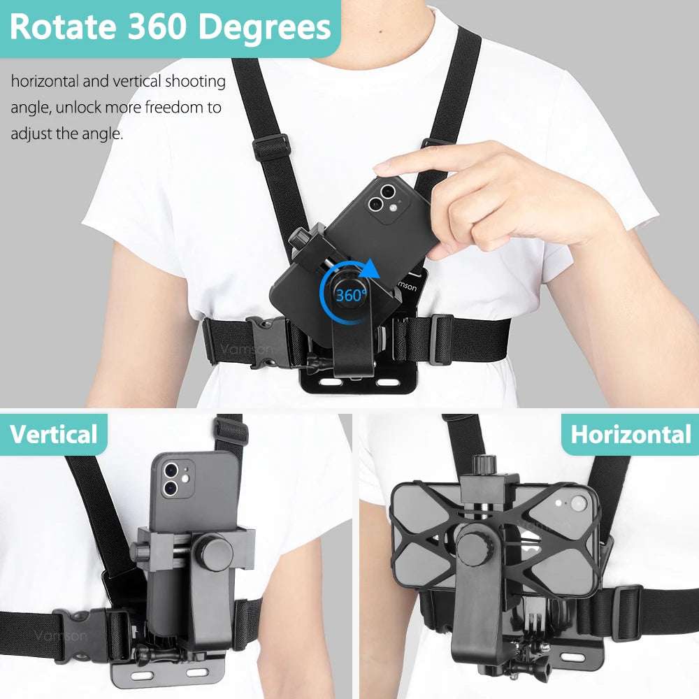 Body Harness Phone Mount Hands Free phone stuff