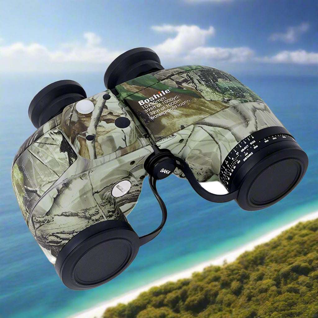 Boshile 10x50 Marine Binoculars Compass & Rangefinder Binoculars
