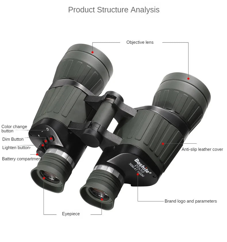Boshile Auto-Focus 20x50 Tactical Binoculars Binoculars