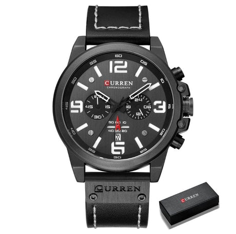 CURREN 8314 Waterproof Sport Watch Genuine Leather Watchs  BushLine