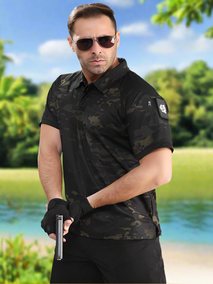 Camo Polo Shirt - Quick-drying, Breathable tacticle clothing