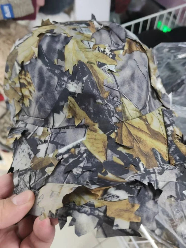 Camouflage Boonie Hats 3D Leaves Camo Tactical Ghillie Caps tactical hats