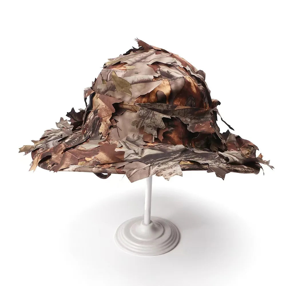 Camouflage Boonie Hats 3D Leaves Camo Tactical Ghillie Caps tactical hats