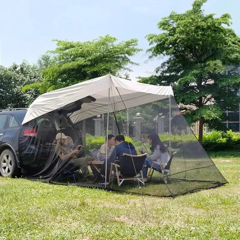 Camping Rear Tent, Mosquito Prevention and Sunshade, SUV Car 4x4 Camping Equipment BushLine