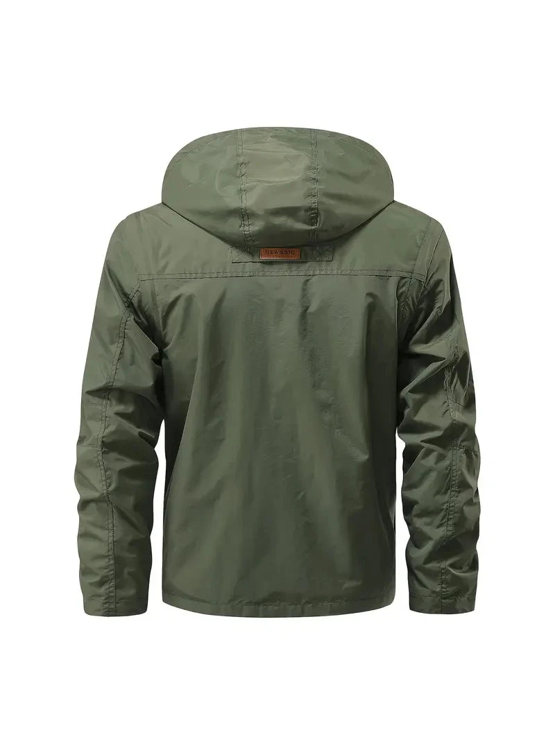Detachable Sleeves & Hood Windproof Jacket Fleece Lined Workwear Outdoor Clothing BushLine
