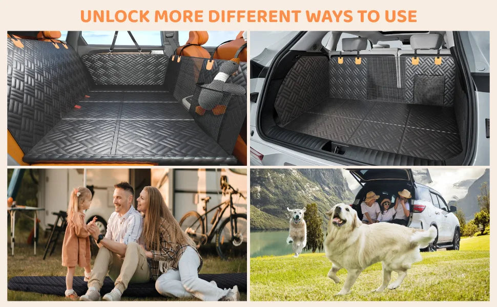 Dog Car 4x4 Travel Rear Seat Protector Dog Stuff