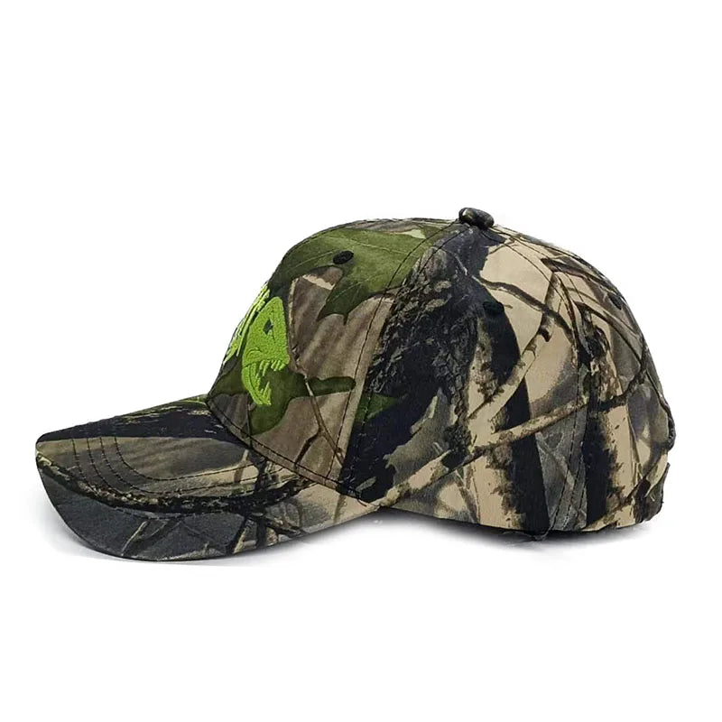 Fish Bone Camo Fishing Caps Cotton Jungle Hat Unisex caps BushLine