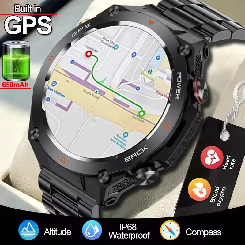 GPS Bluetooth GPS Smart Sports Watch 650mAh Battery Watchs