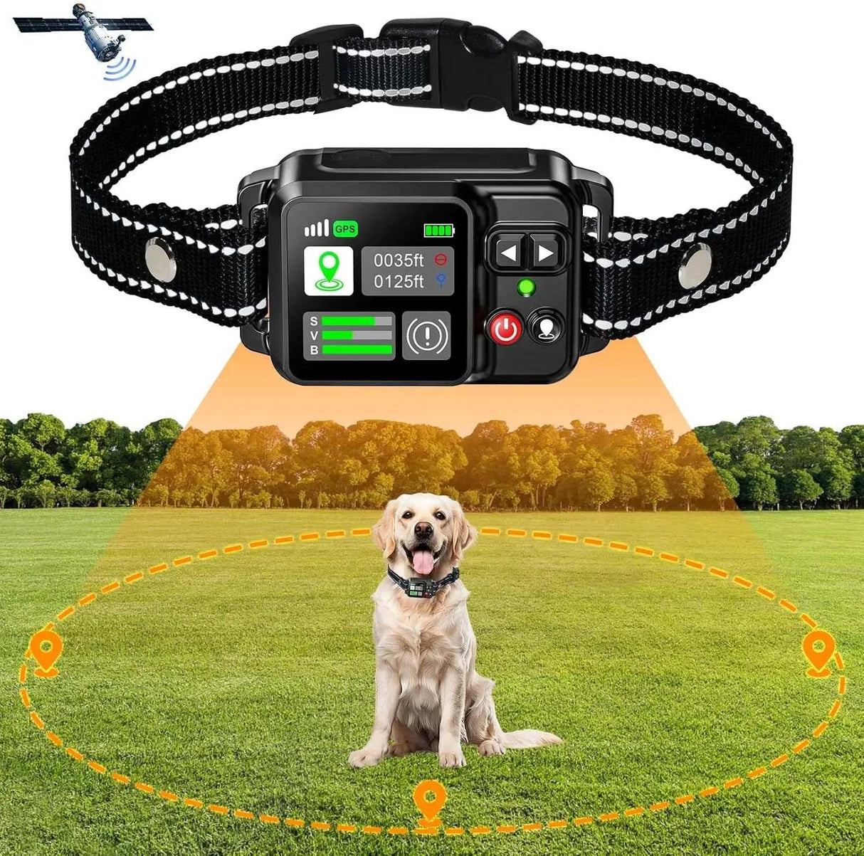 GPS Collar Wireless Dog Fencing Range 5-100mtrs Dog Stuff BushLine