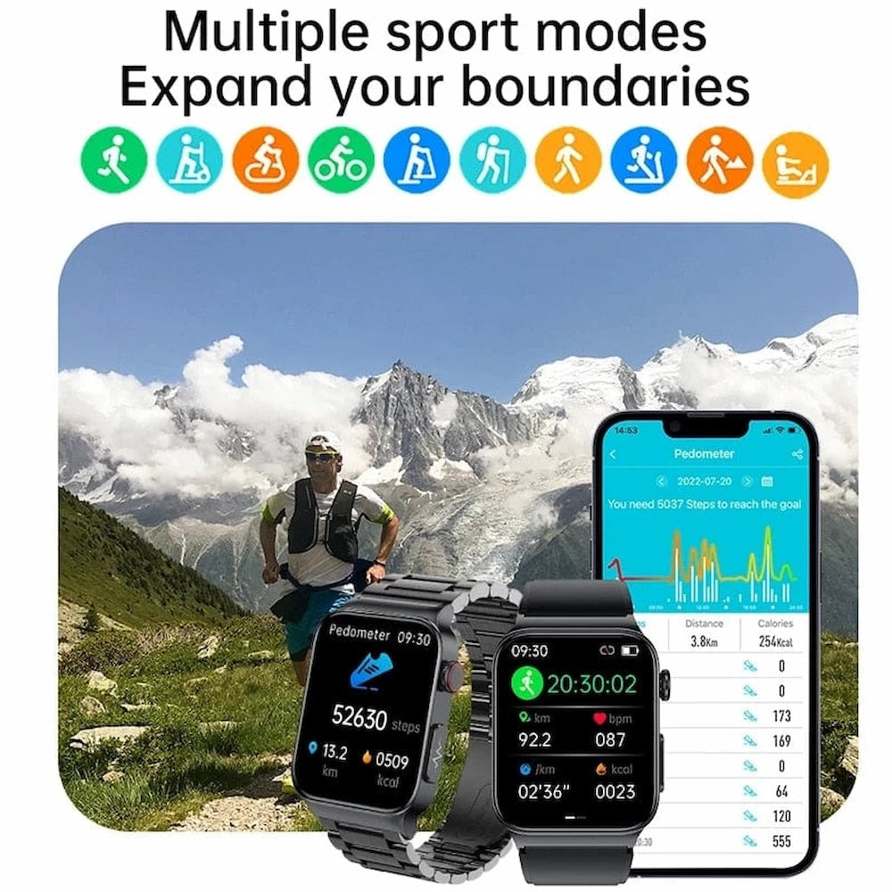 GPS Smartwatch: Remote Health Monitor Watchs