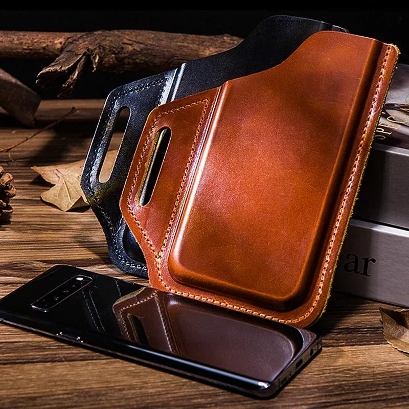 Genuine Leather Belt Phone Holster phone stuff BushLine