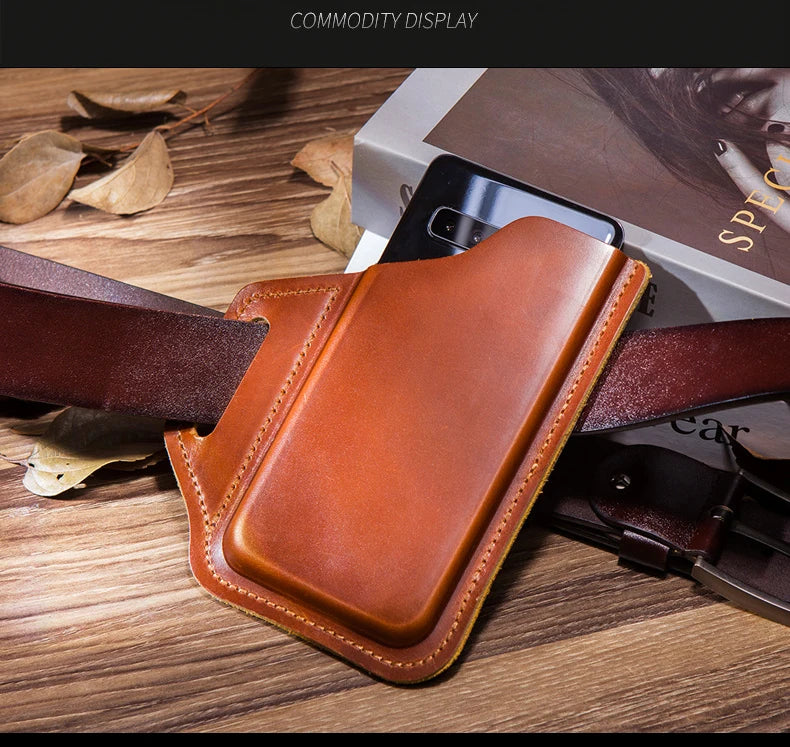 Genuine Leather Belt Phone Holster phone stuff BushLine