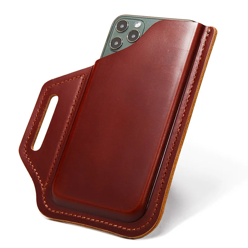 Genuine Leather Belt Phone Holster phone stuff BushLine