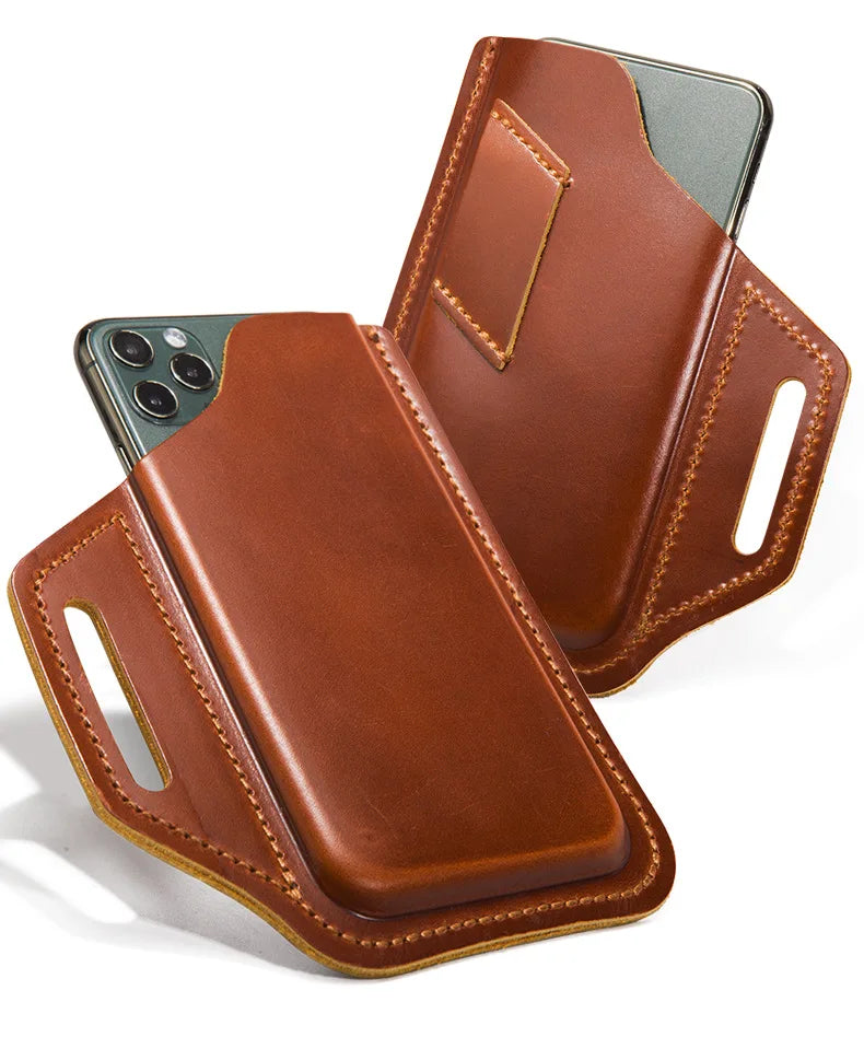 Genuine Leather Belt Phone Holster phone stuff BushLine