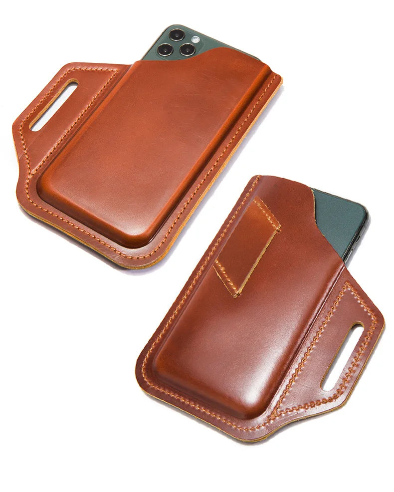 Genuine Leather Belt Phone Holster phone stuff BushLine