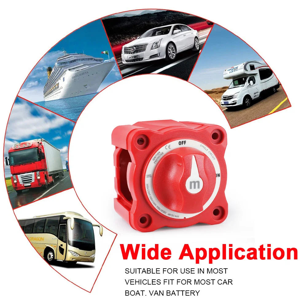 12V-48V 100A-300A Isolator Disconnect Rotary Switch Cut electrical supplys BushLine