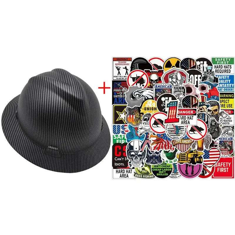Hard Hat ANSI CE 50Pcs Waterproof DIY Stickers Hi-Vis & Safety BushLine