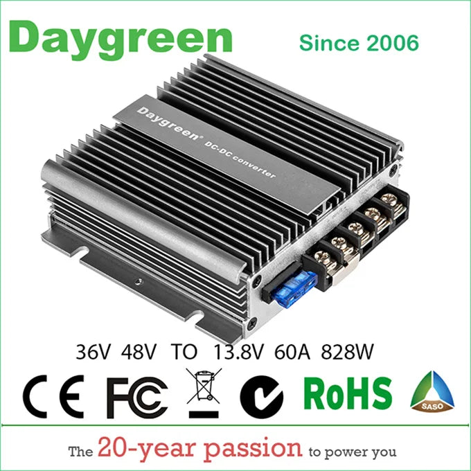 48V TO 12V Voltage Reducer DC DC Step Up - Down Converter Wind & Solar Controllers BushLine