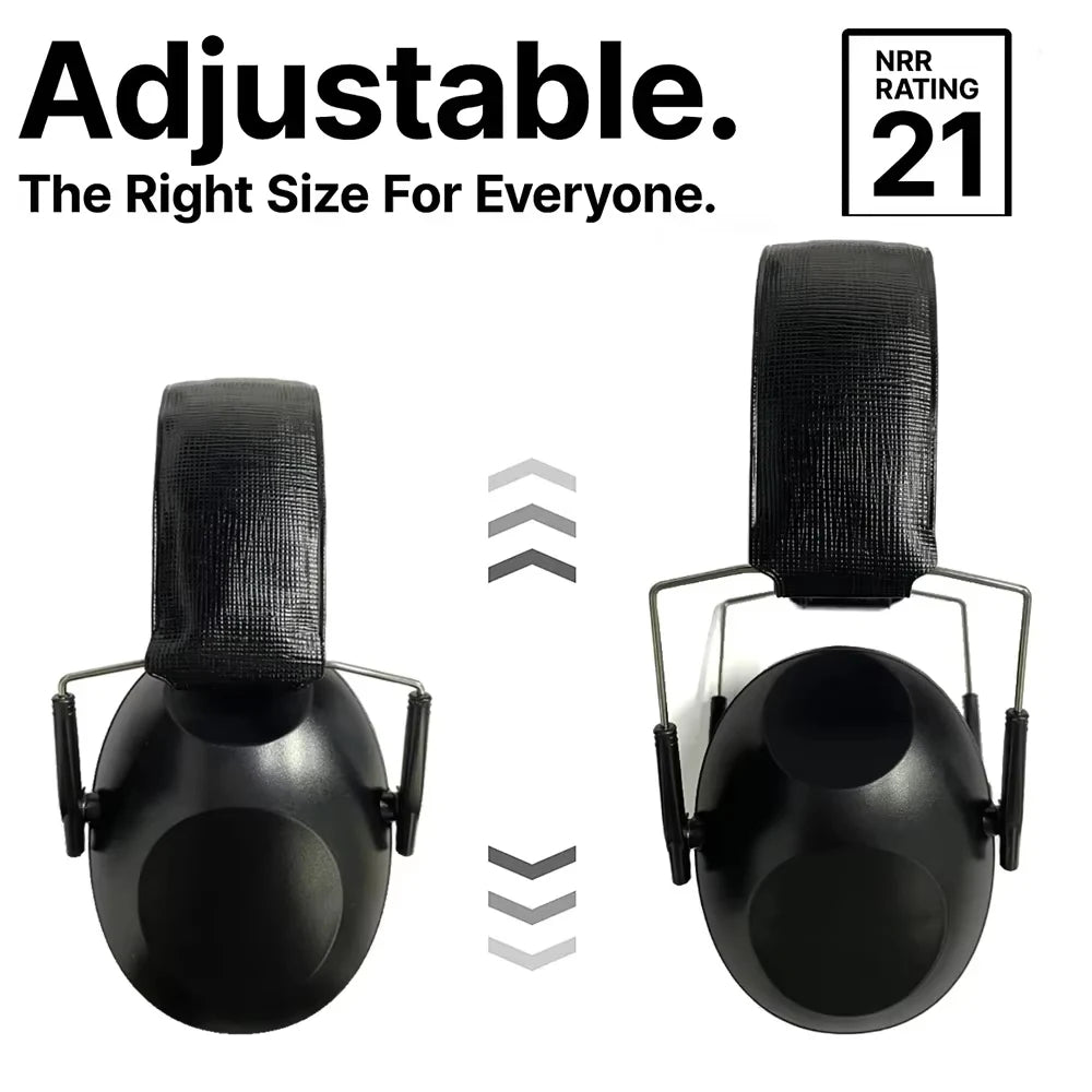 Hearing Protection Pro-Grade Soundproof Ear Muffs Hi-Vis & Safety BushLine