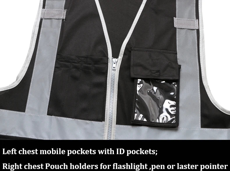 Hi Vis Multi-Pocket Safety Vest FIFO Work security safety