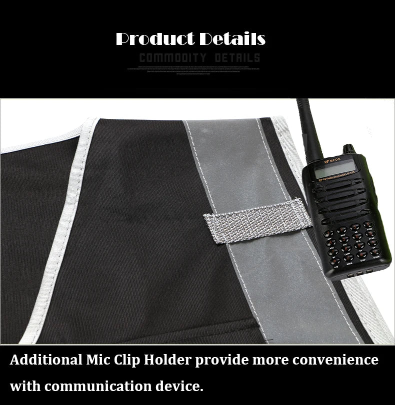 Hi Vis Multi-Pocket Safety Vest FIFO Work security safety