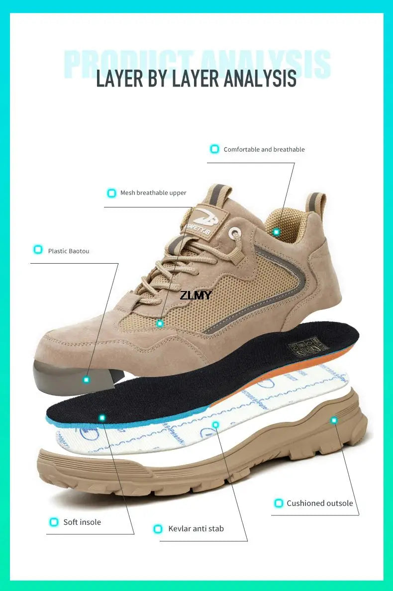 Impact Proof Protective Work Safety Shoe Adventure Footware BushLine