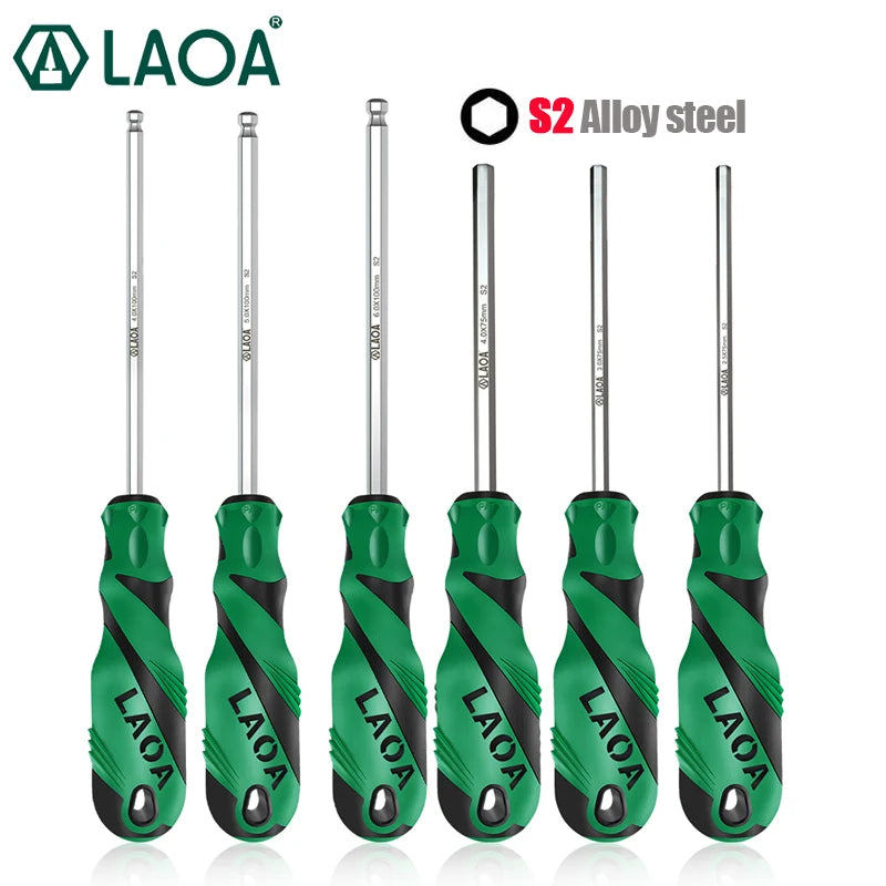LAOA Hex Screwdriver Sets Allen Driver with Magnetic Tip tools