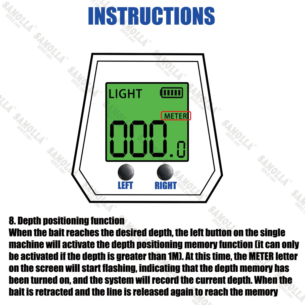 Large Deep Sea Electronic Fishing Reel 6.4:1 16KG Left or Right Hand Marine & Fishing