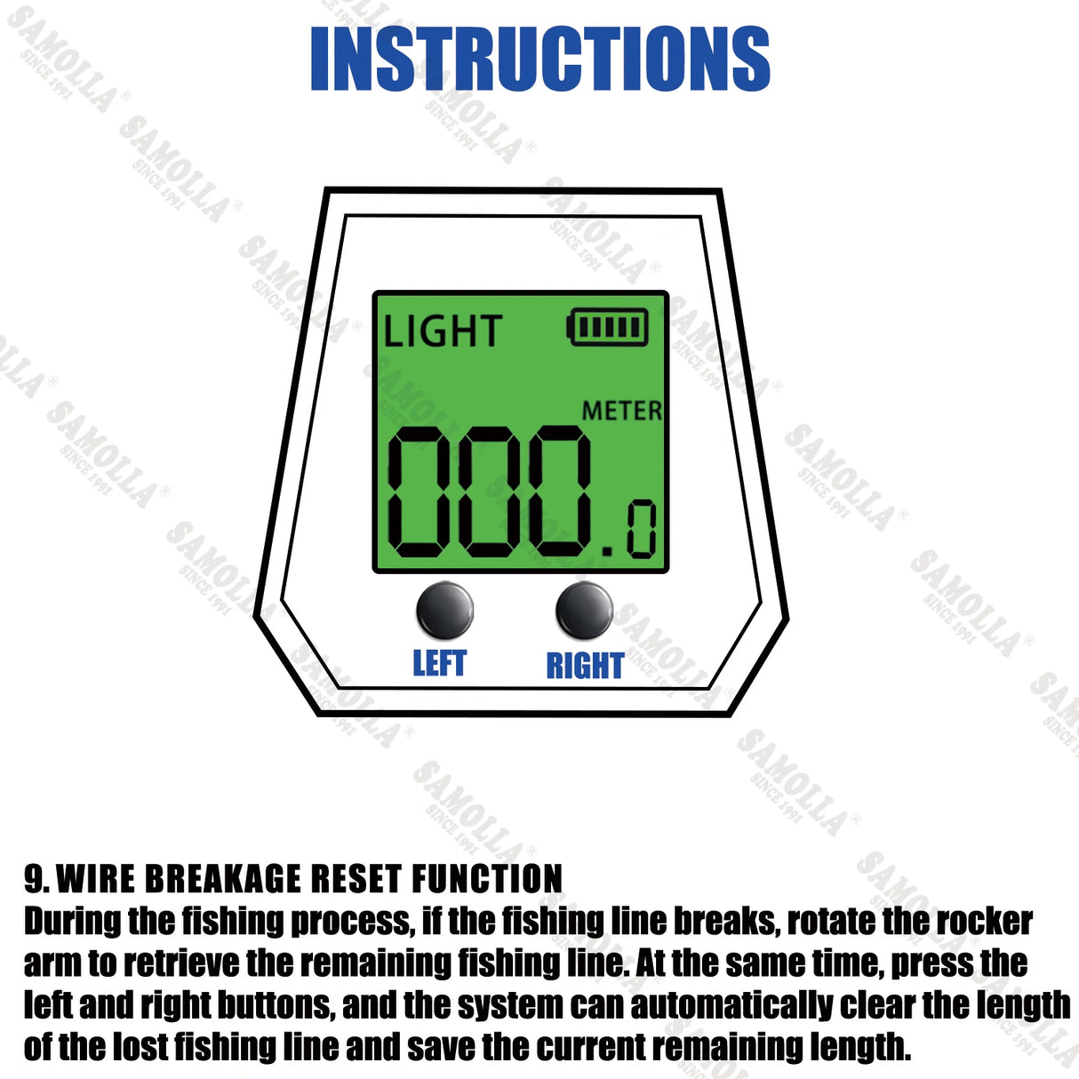 Large Deep Sea Electronic Fishing Reel 6.4:1 16KG Left or Right Hand Marine & Fishing BushLine