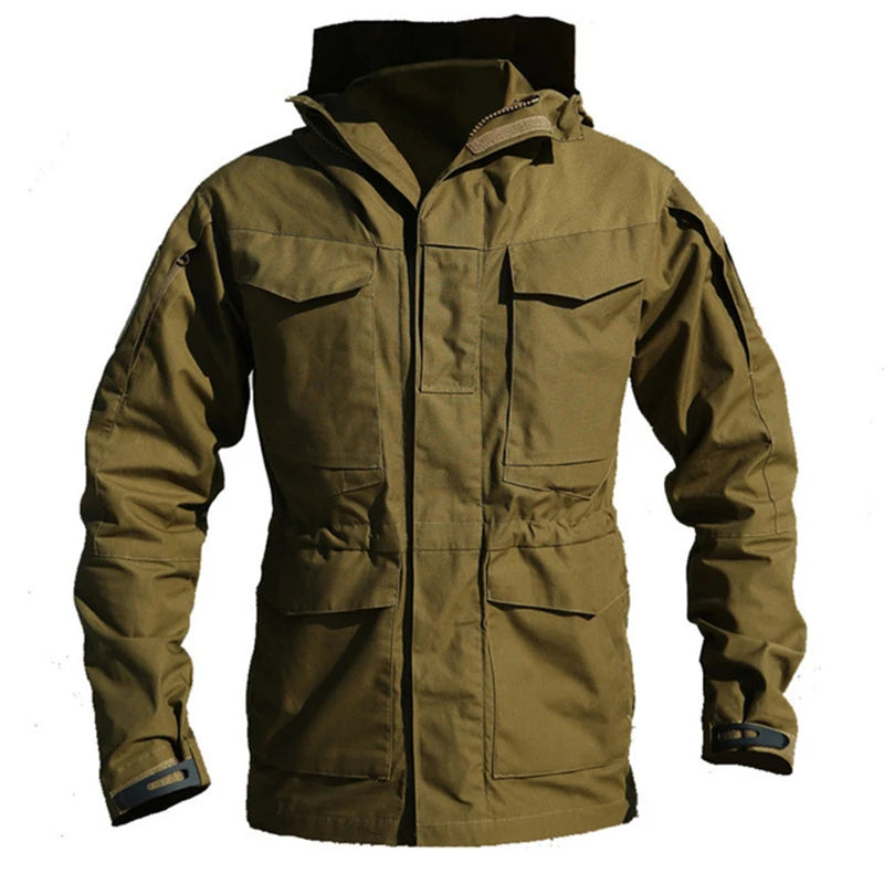 M65 Windbreaker Hunting Field Jackets Mens Winter/Autumn Waterproof Outdoor Clothing BushLine