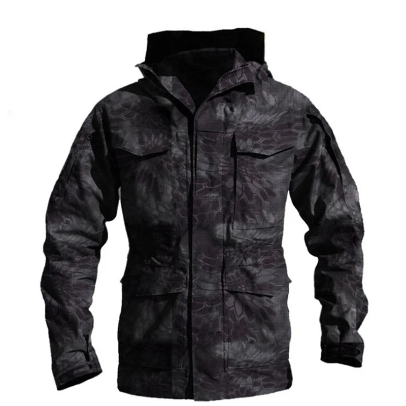 M65 Windbreaker Hunting Field Jackets Mens Winter/Autumn Waterproof Outdoor Clothing BushLine