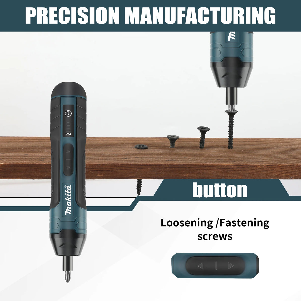 Makita Cordless Electric Screwdriver 1300mah Rechargeable Multi-tools BushLine